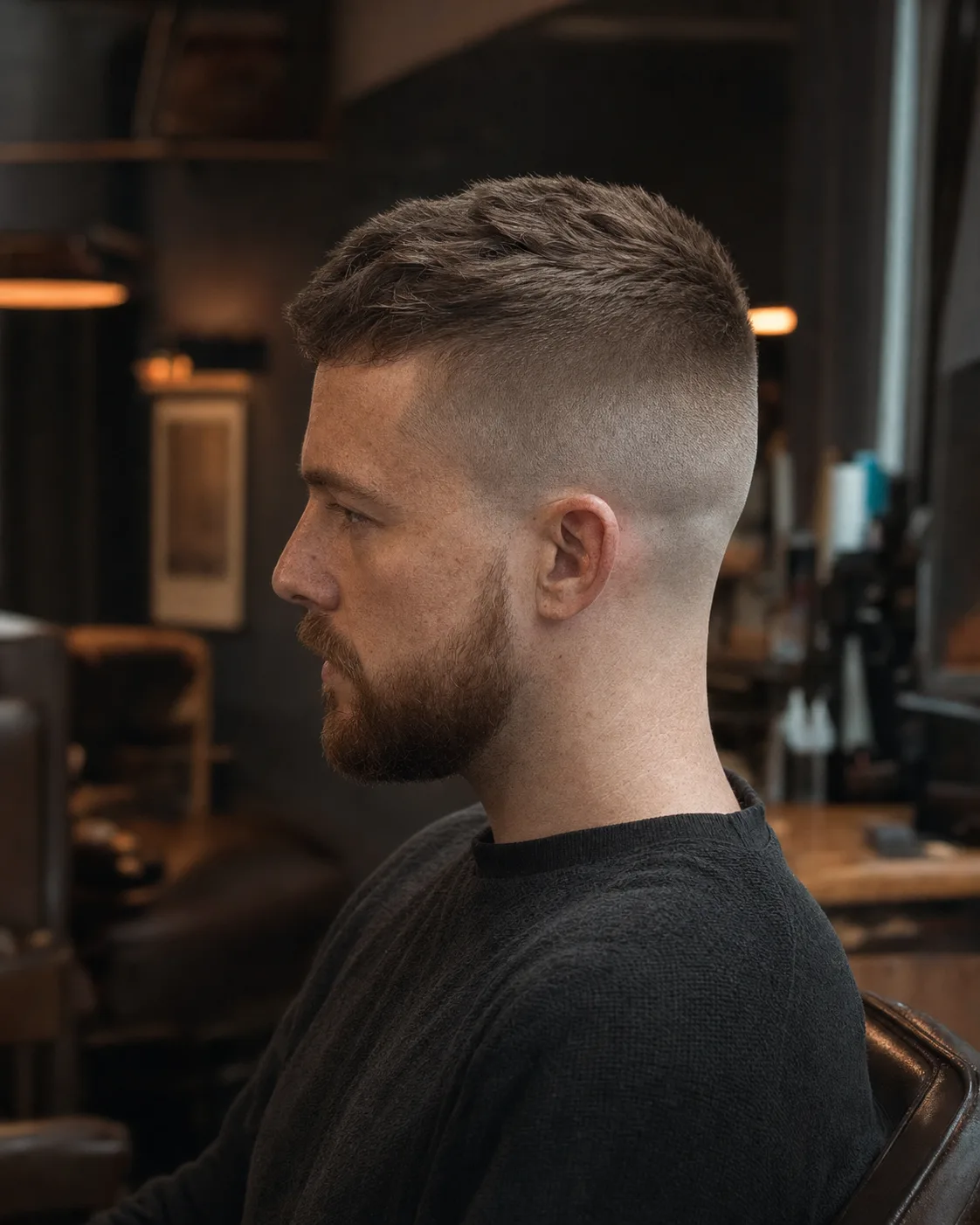 Finished high skin fade